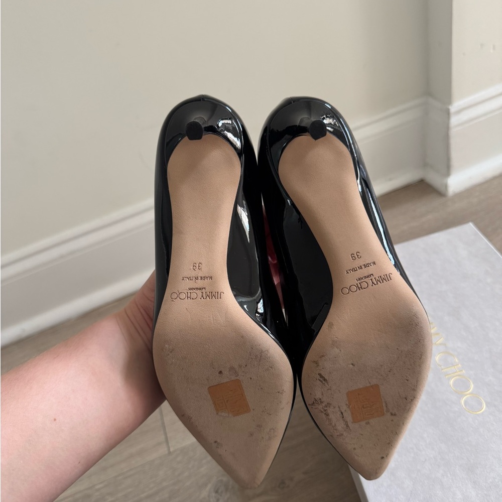 Jimmy Choo Black Patent Leather Pumps - Picture 4 of 5